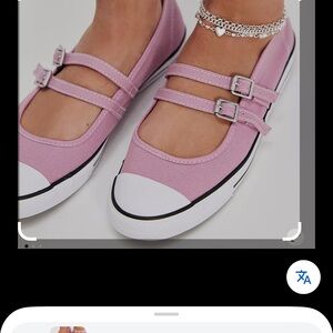 Converse Pink Double Strap Flats Dainty Mary Jane